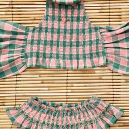Bonjour - Maillot de bain - Vichy menthe fraise