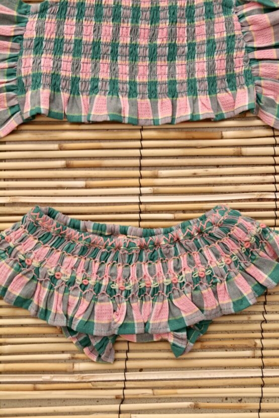 Bonjour - Maillot de bain - Vichy menthe fraise – Image 3