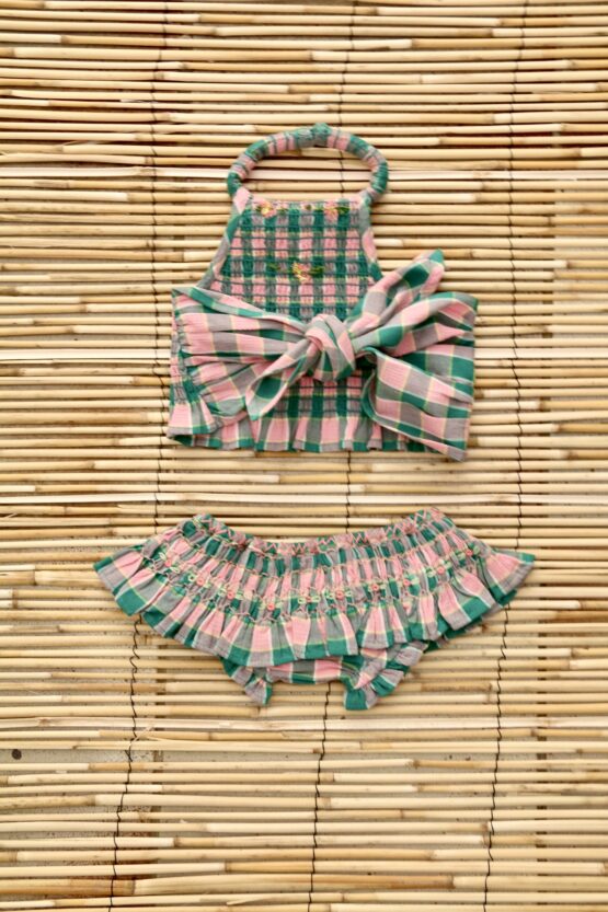 Bonjour - Maillot de bain - Vichy menthe fraise – Image 4