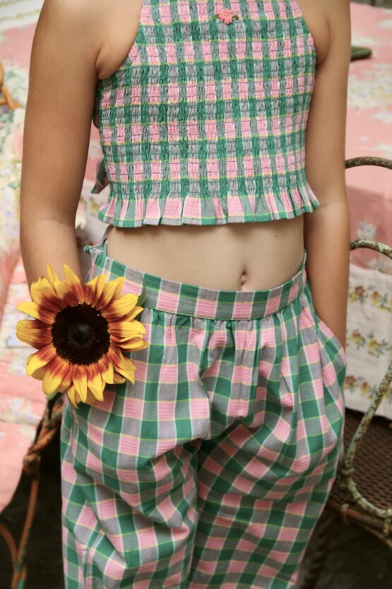 Bonjour - Pantalon - Vichy menthe fraise – Image 5